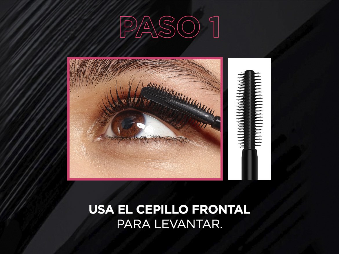 paso a paso para aplicar máscara de pestañas telescopic lift